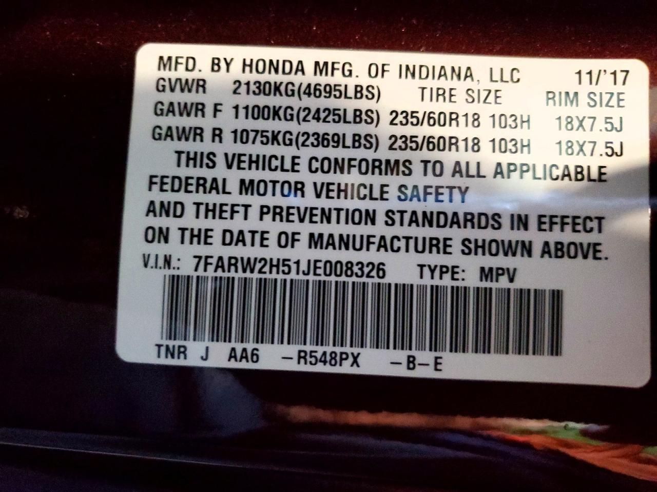 Honda Crv Ex