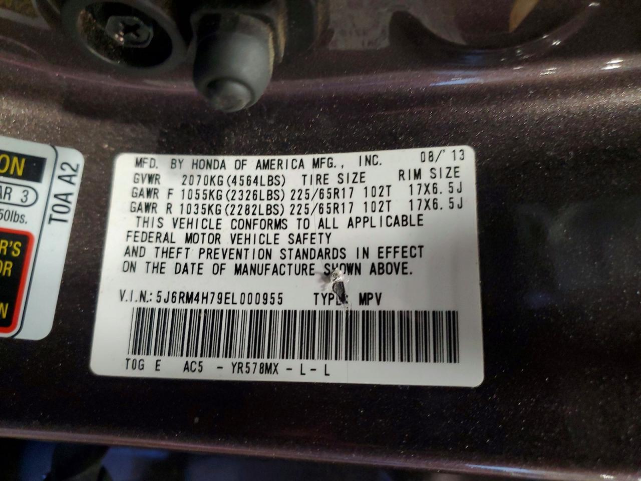 Honda Crv Exl