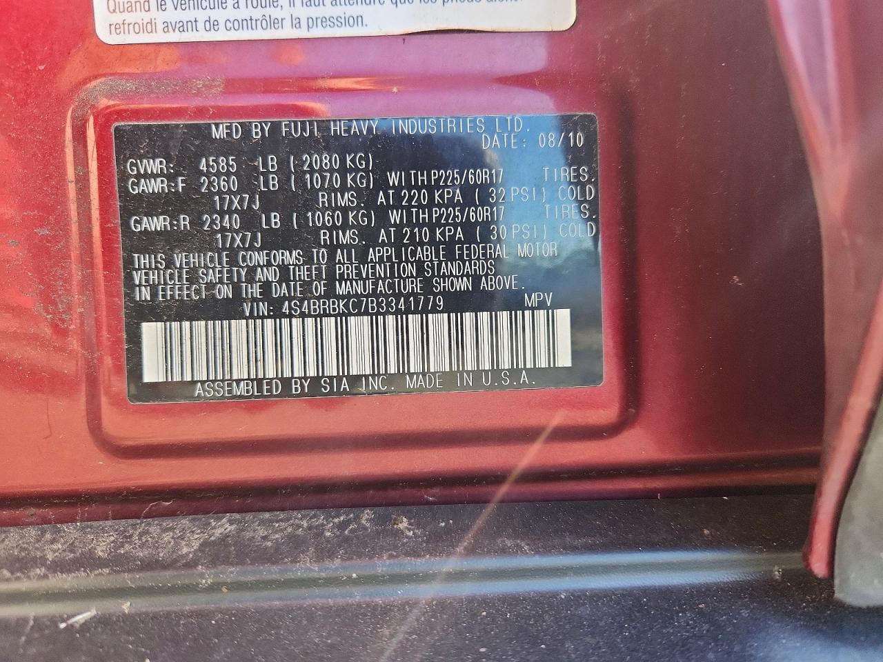 Subaru Outback 2.5i Limited