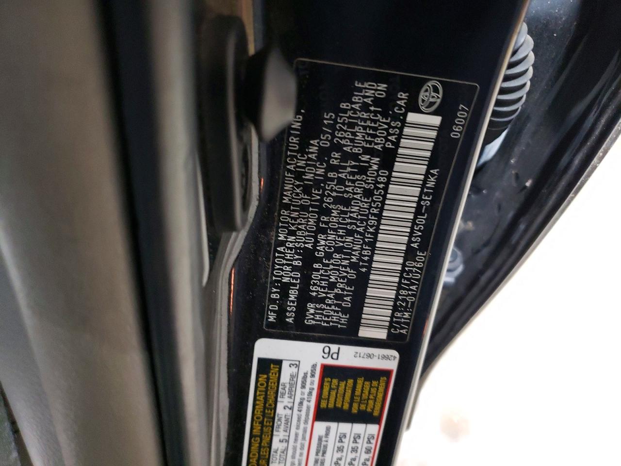 Toyota Camry Le