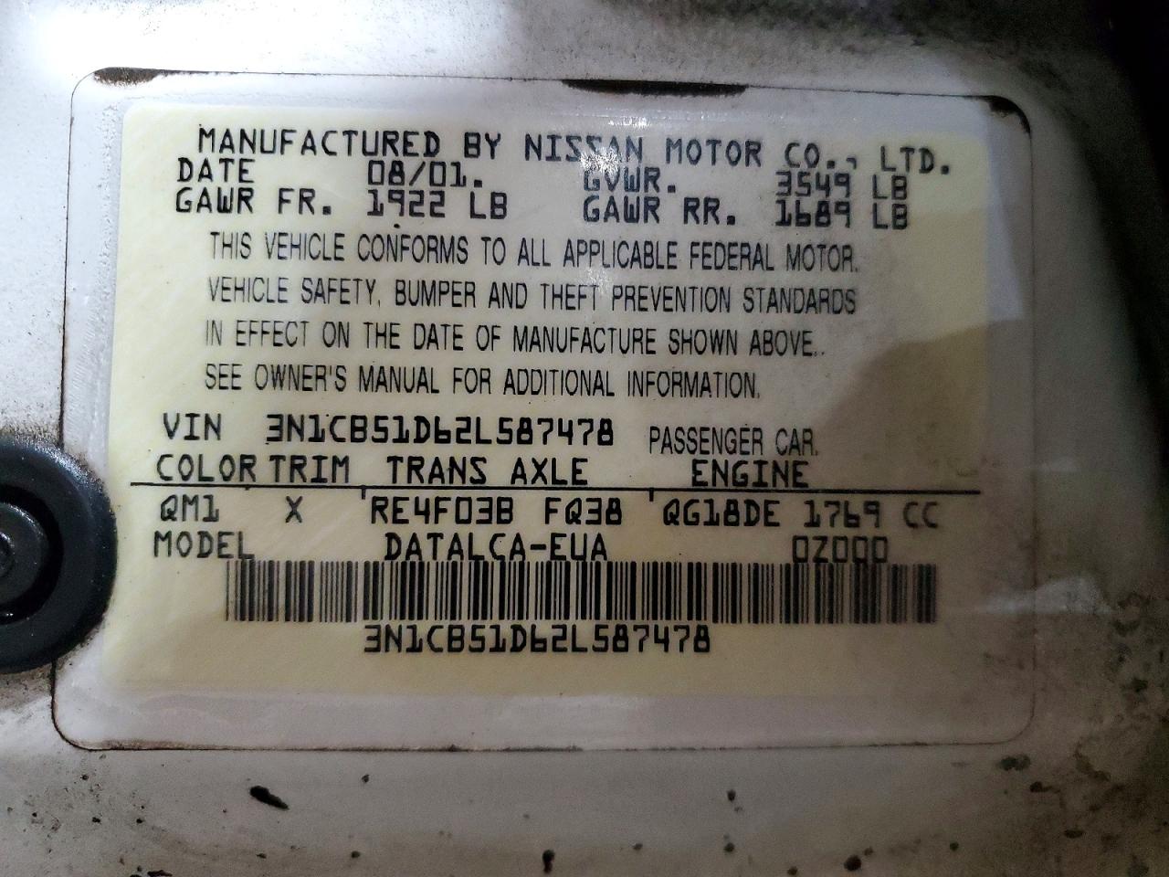Nissan Sentra Xe