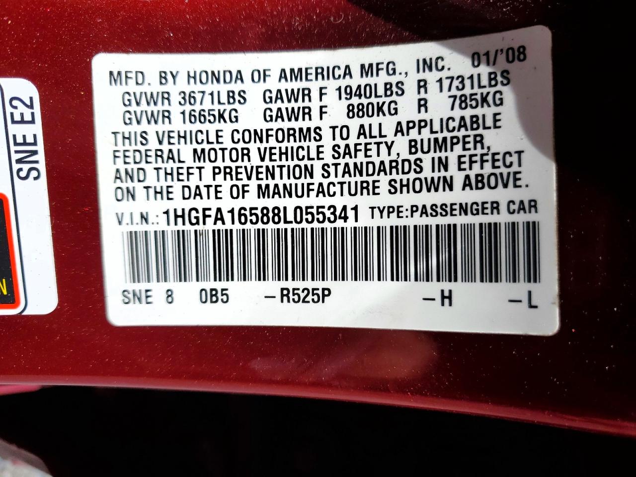 Honda Civic Lx