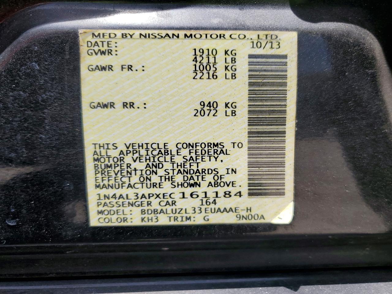 Nissan Altima 2.5 Sv