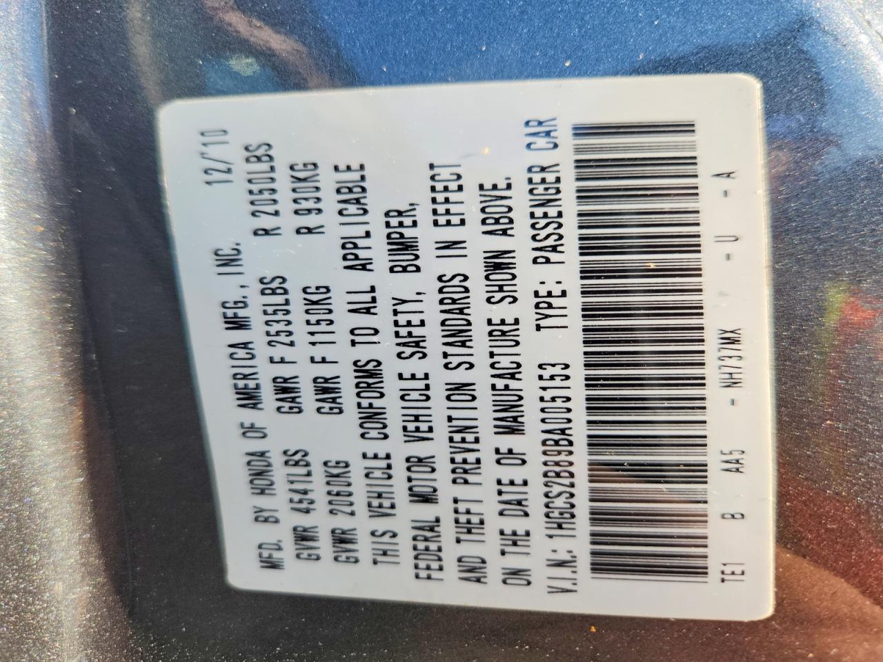 Honda Accord Exl