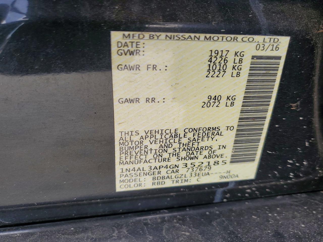 Nissan Altima 2.5 S