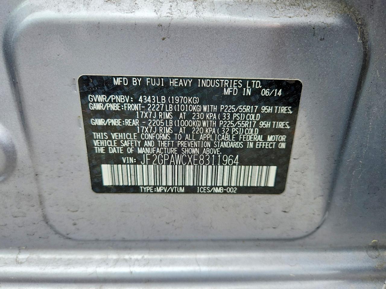 Subaru Xv 2.0 Premium