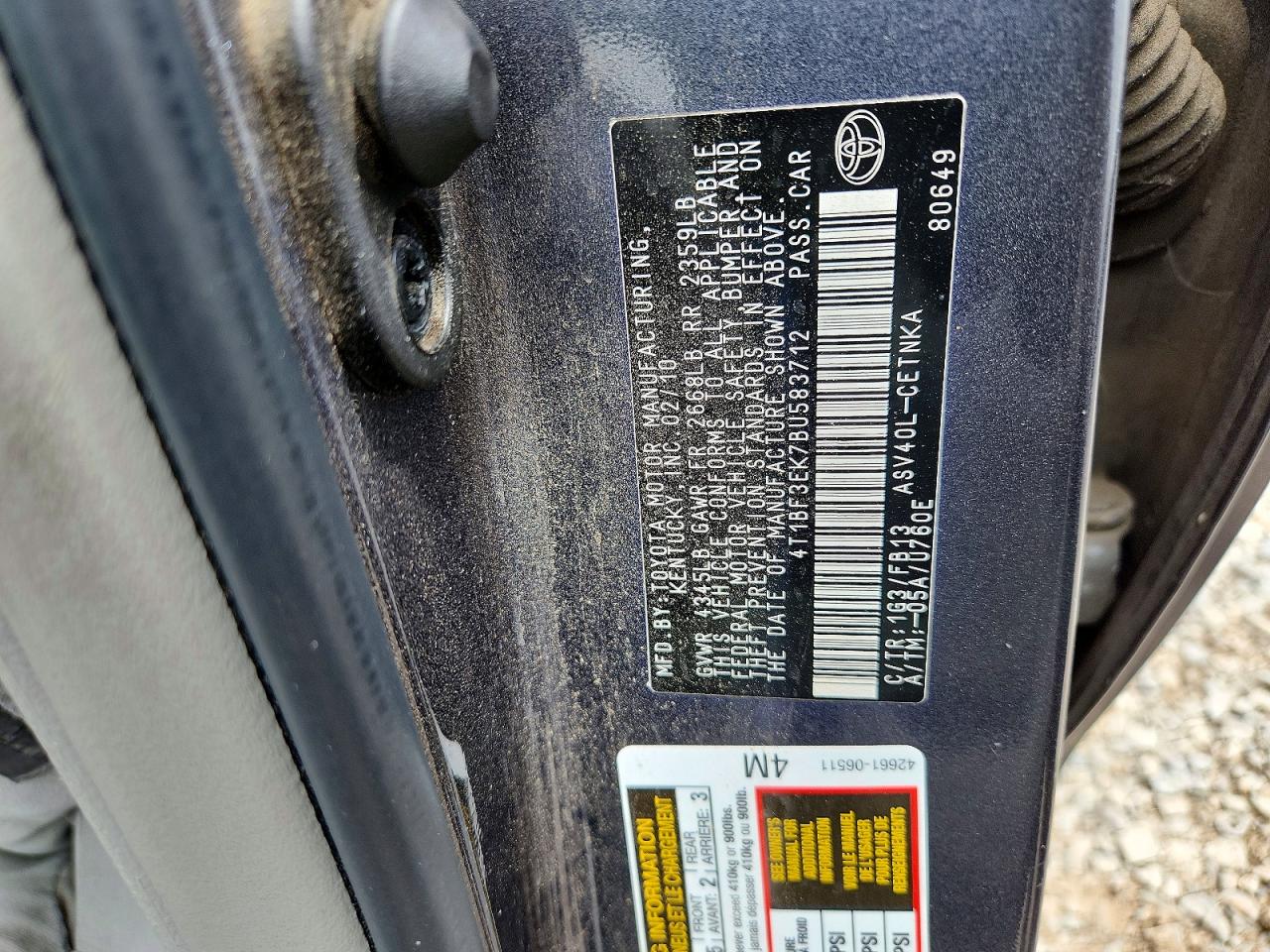 Toyota Camry Le
