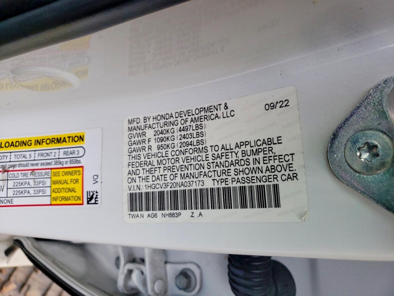 Honda Accord Hybrid Sport