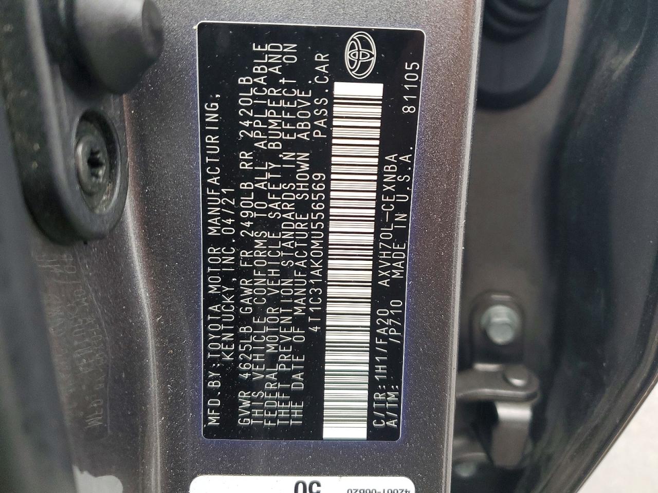 Toyota Camry Le