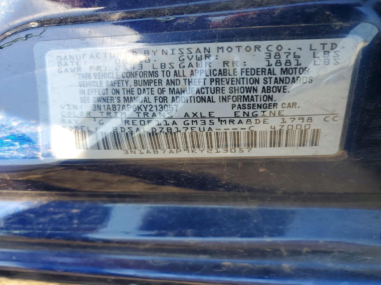Nissan Sentra Sv