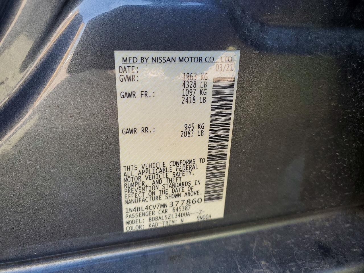 Nissan Altima Sr