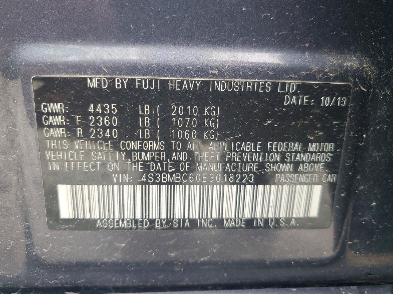 Subaru Legacy 2.5i Premium