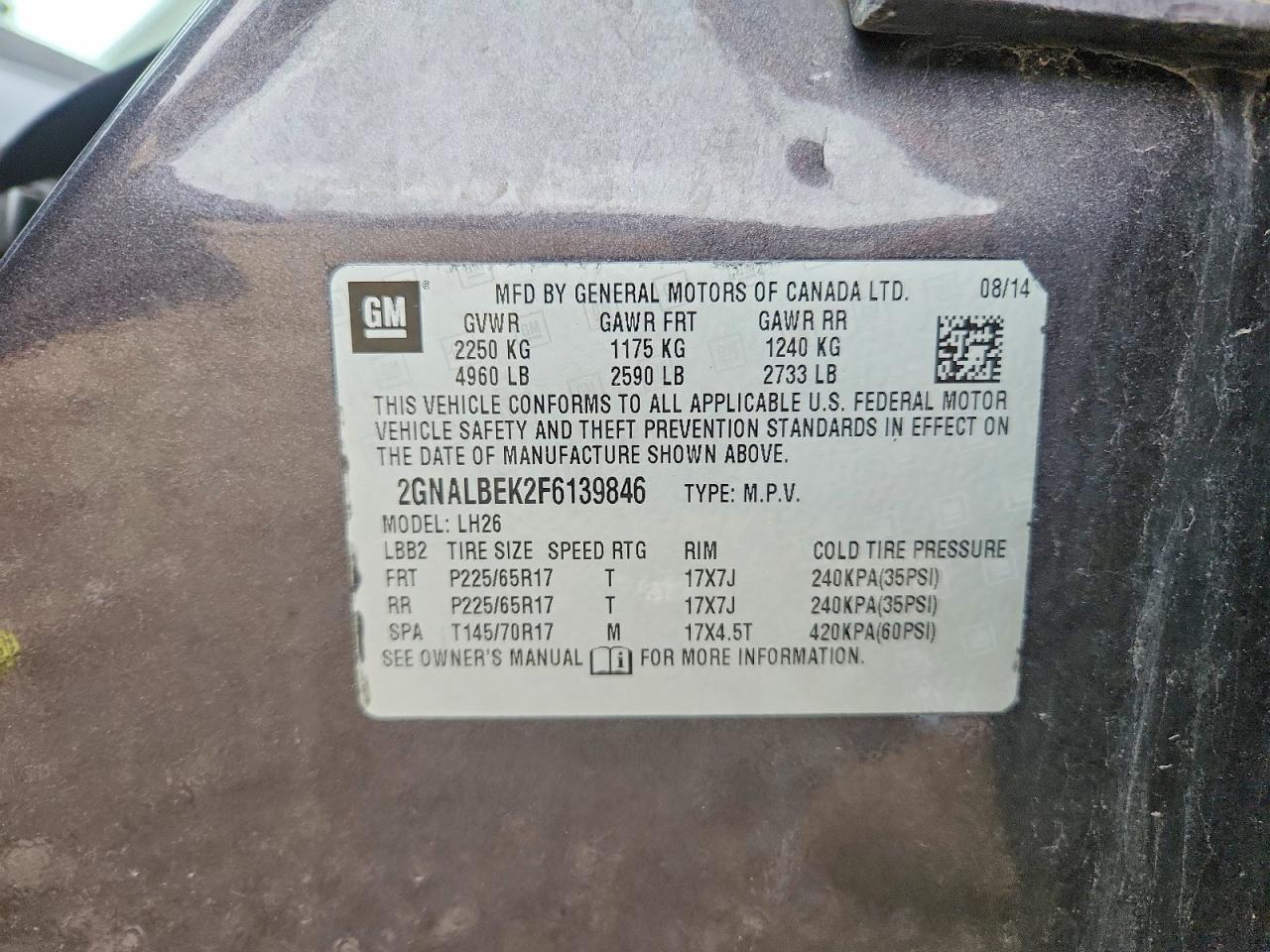 Chevrolet Equinox Lt
