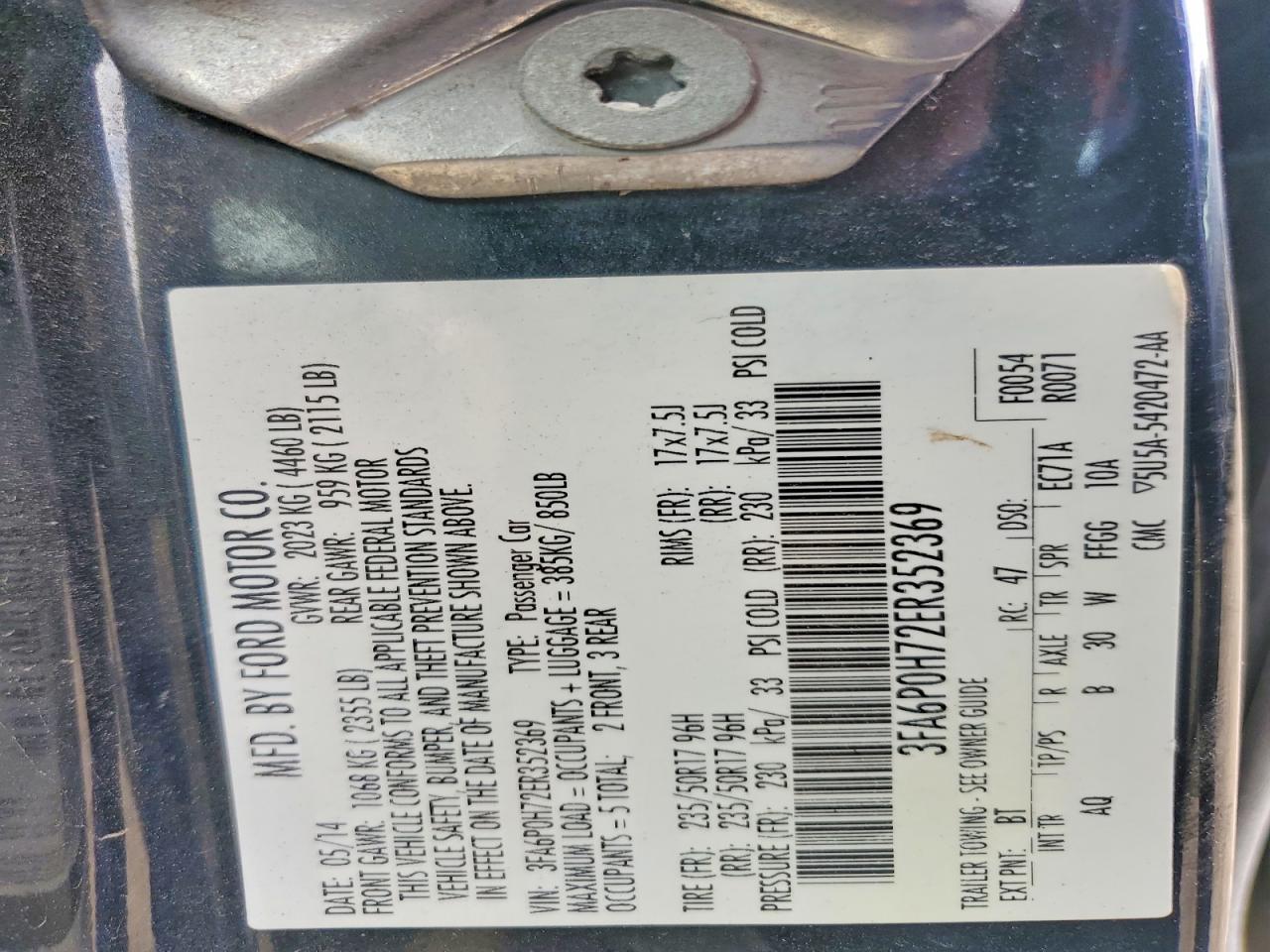 Ford Fusion Se