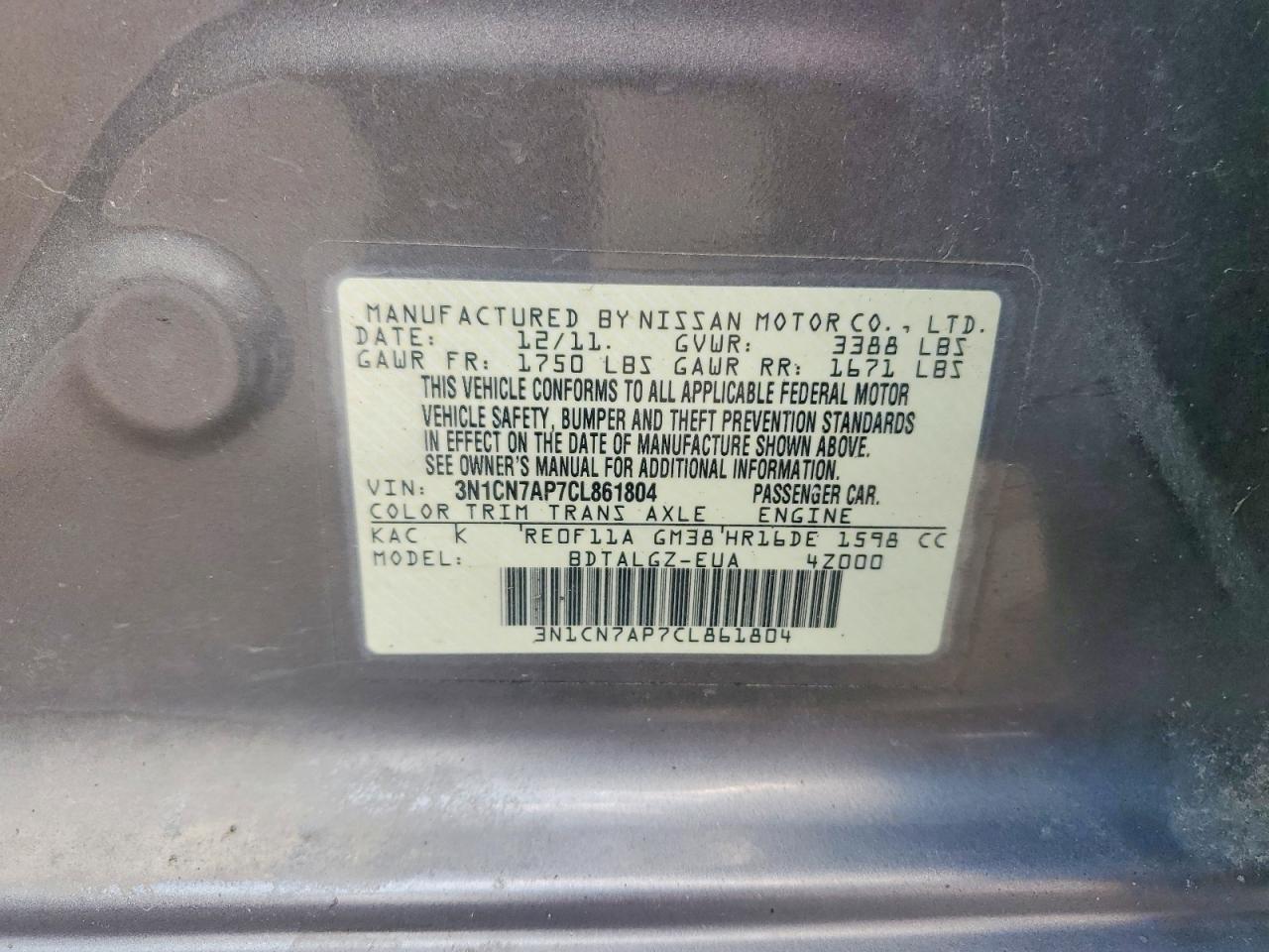Nissan Versa 1.6 S