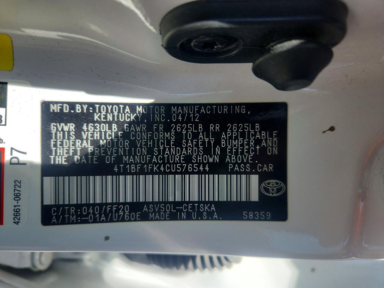 Toyota Camry Se