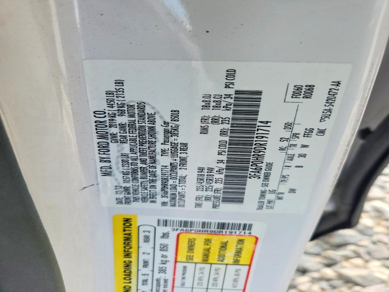 Ford Fusion Se
