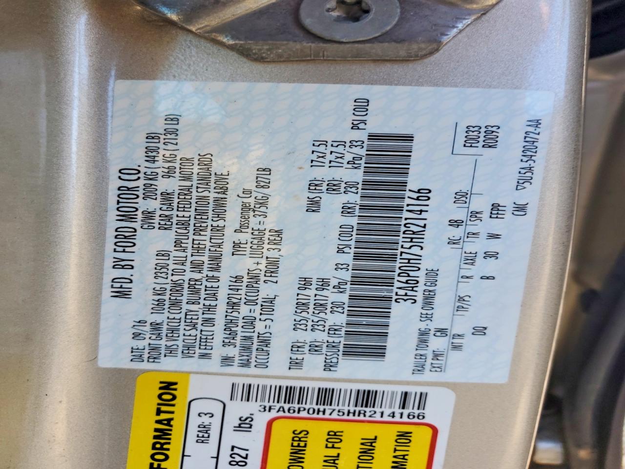 Ford Fusion Se