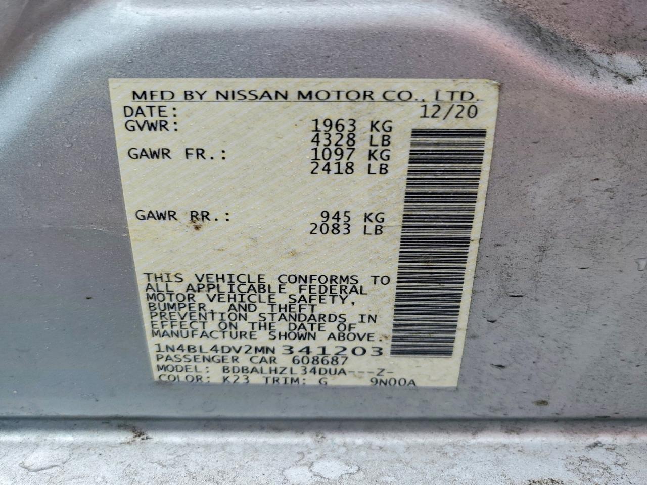 Nissan Altima Sv