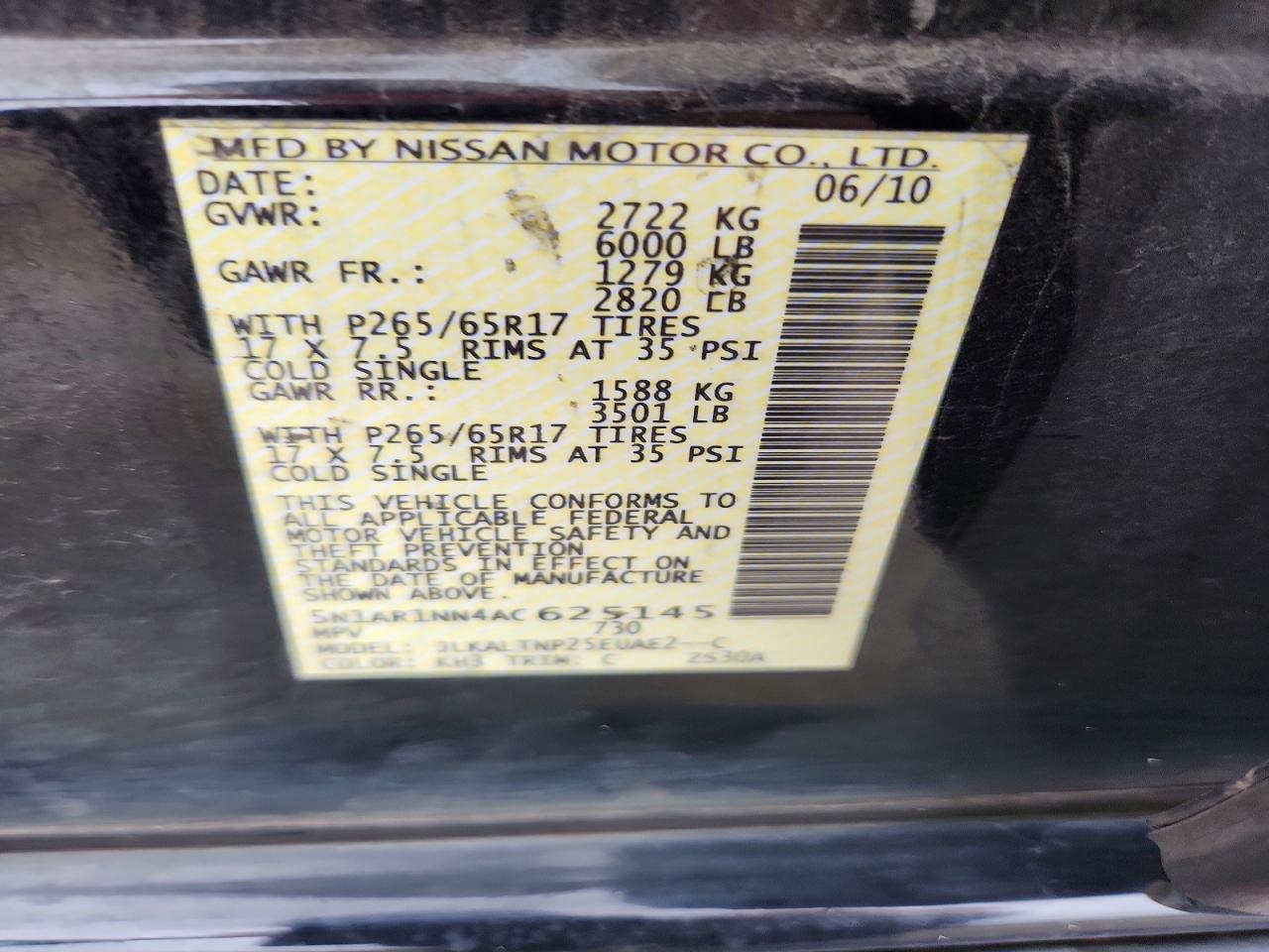 Nissan Pathfinder S Fe+