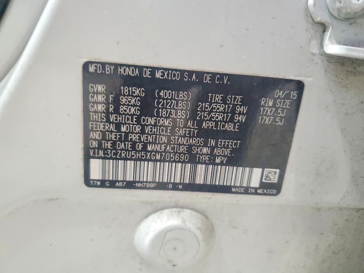 Honda HR-V Ex