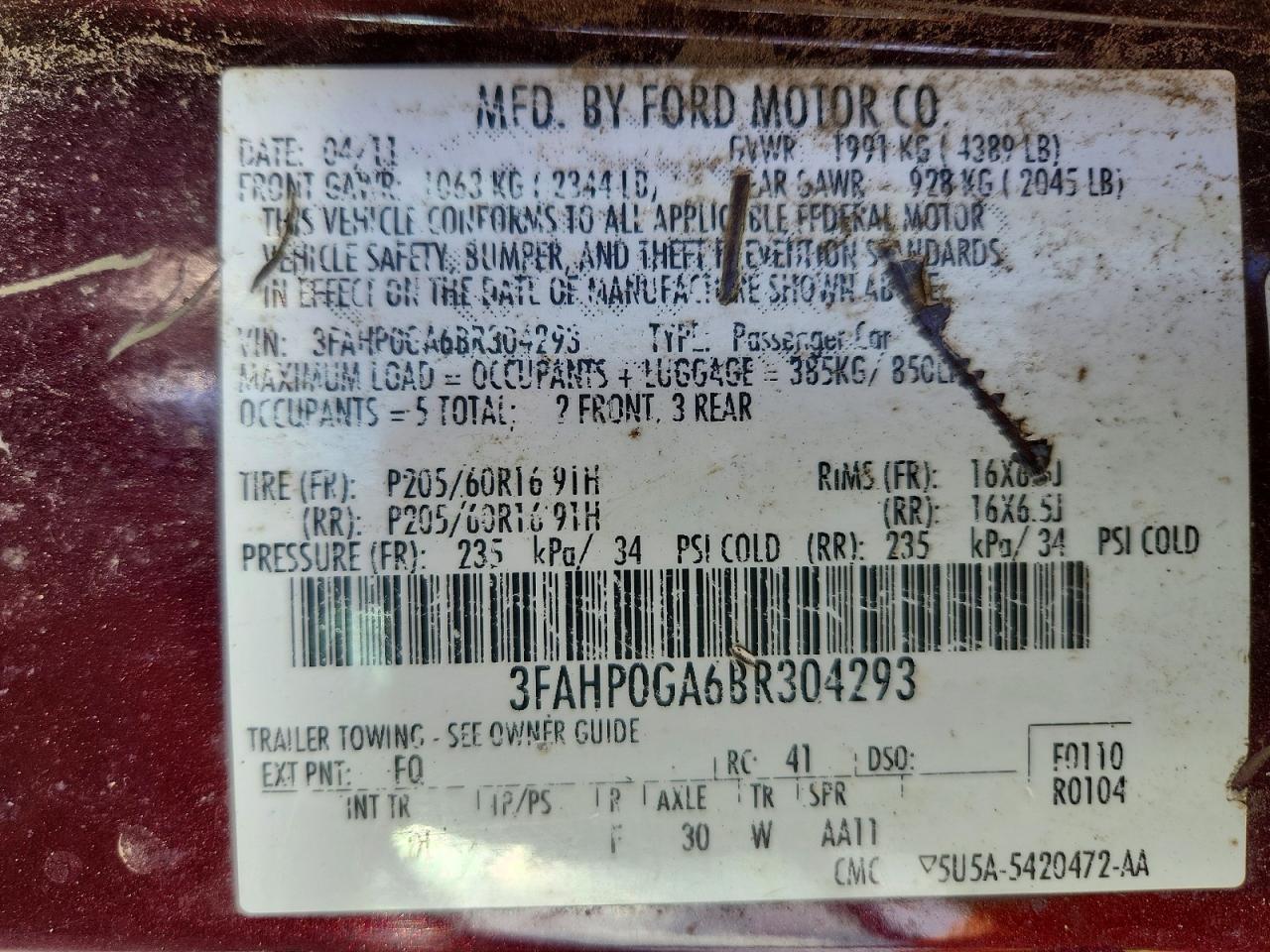 Ford Fusion S