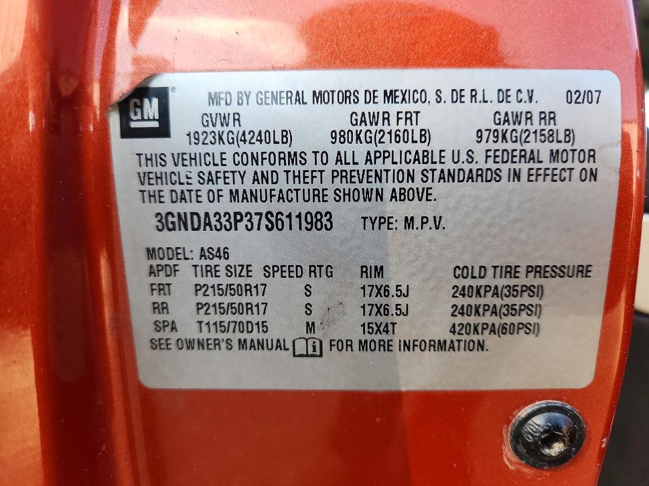Chevrolet HHR Lt