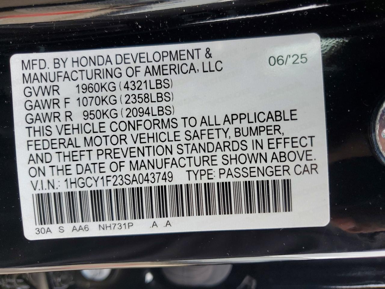 Honda Accord Lx