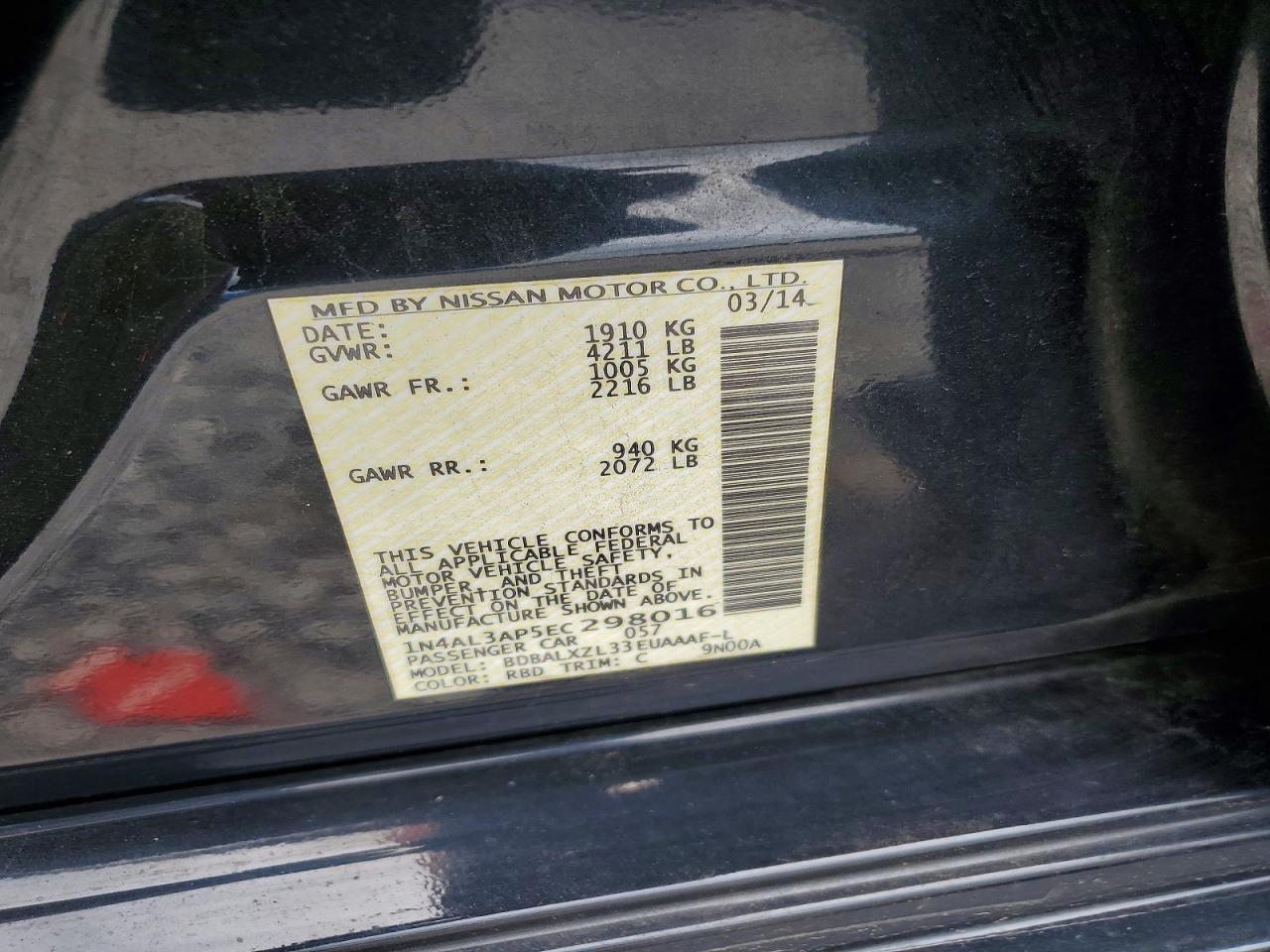 Nissan Altima 2.5 Sl
