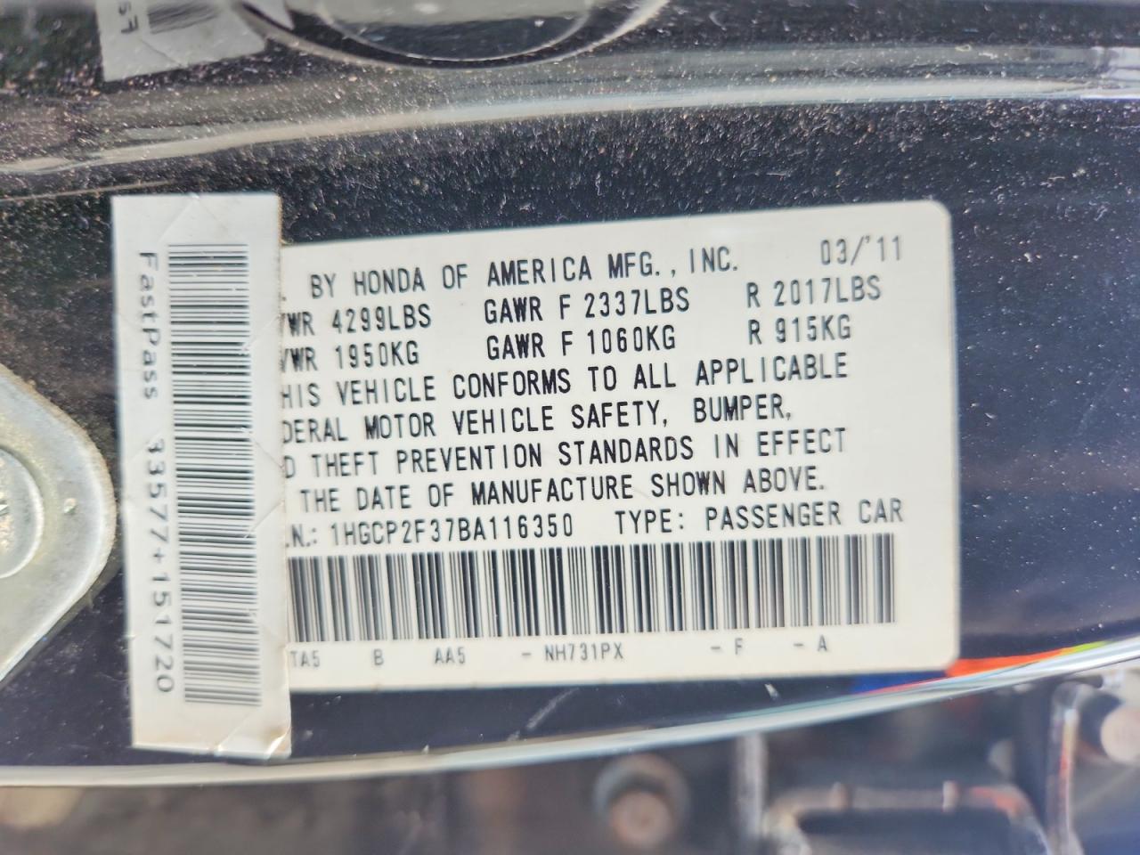Honda Accord Lx