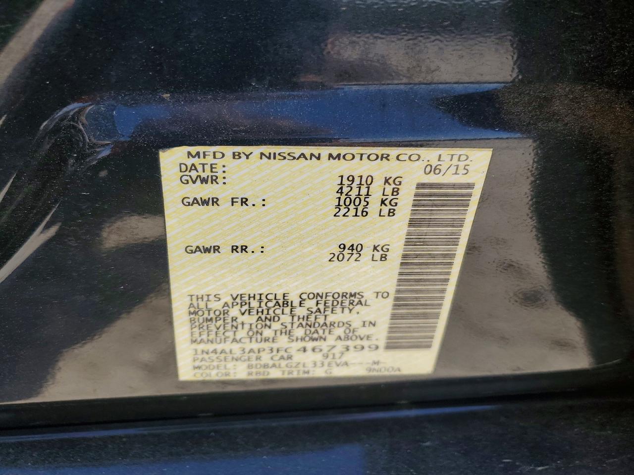 Nissan Altima 2.5 S