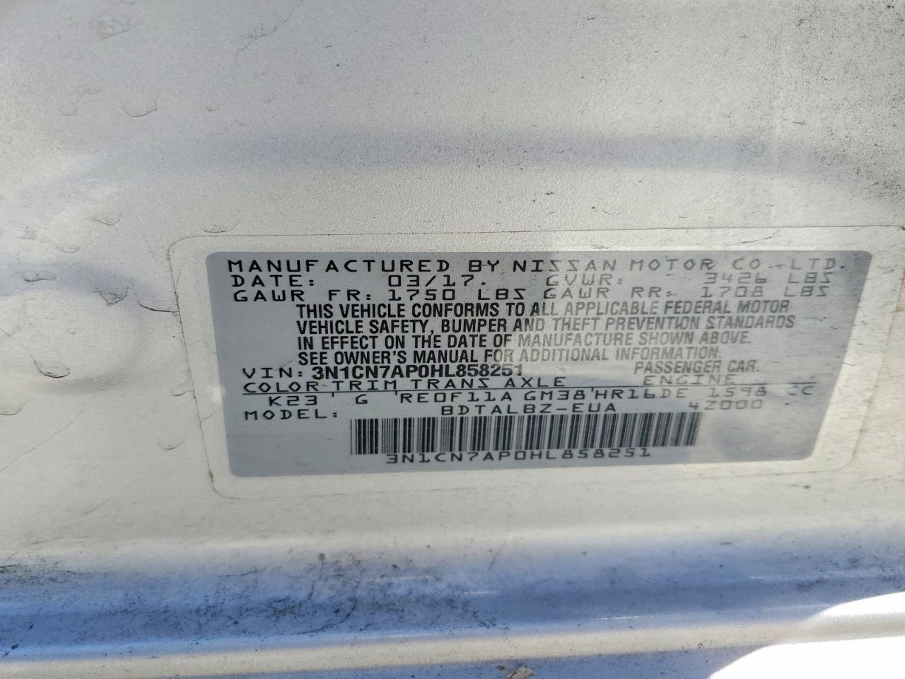 Nissan Versa 1.6 Sv