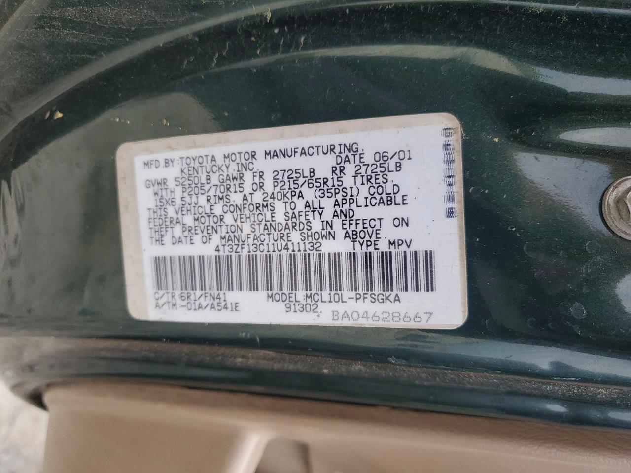 Toyota Sienna Le