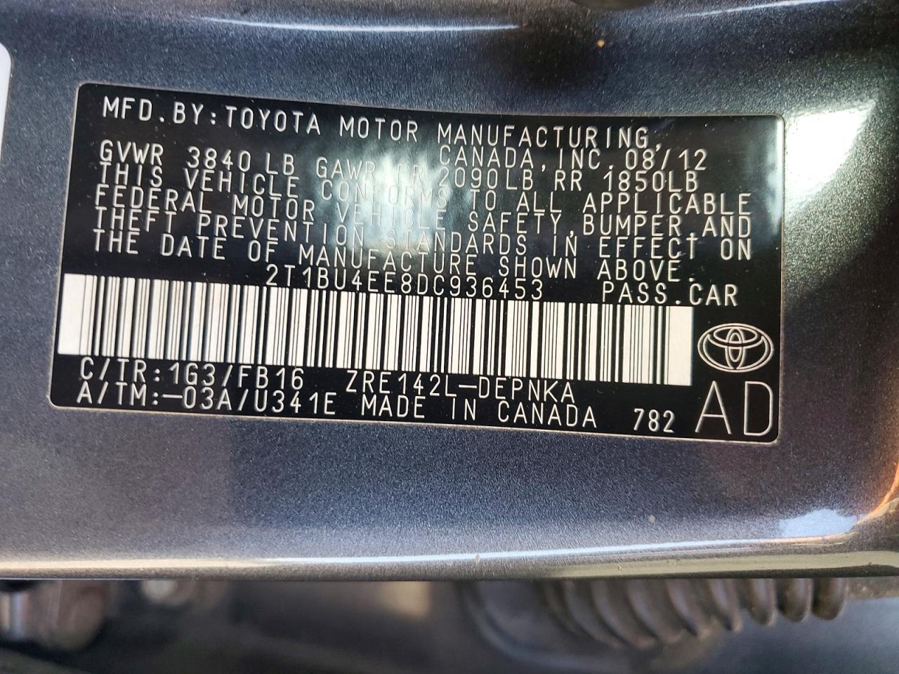 Toyota Corolla Le