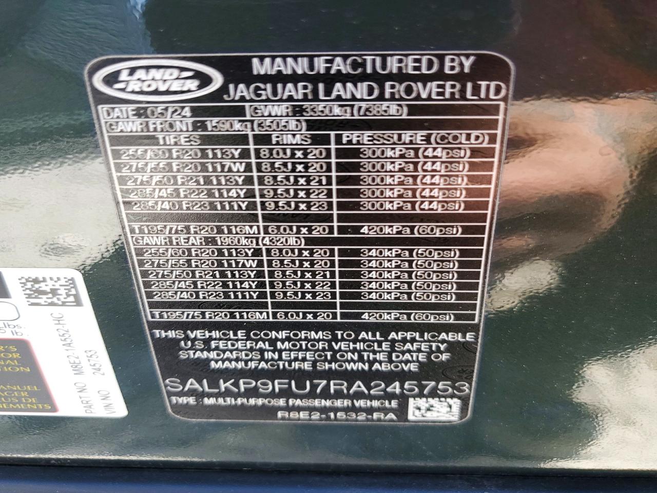 Land Rover Range Rover Se