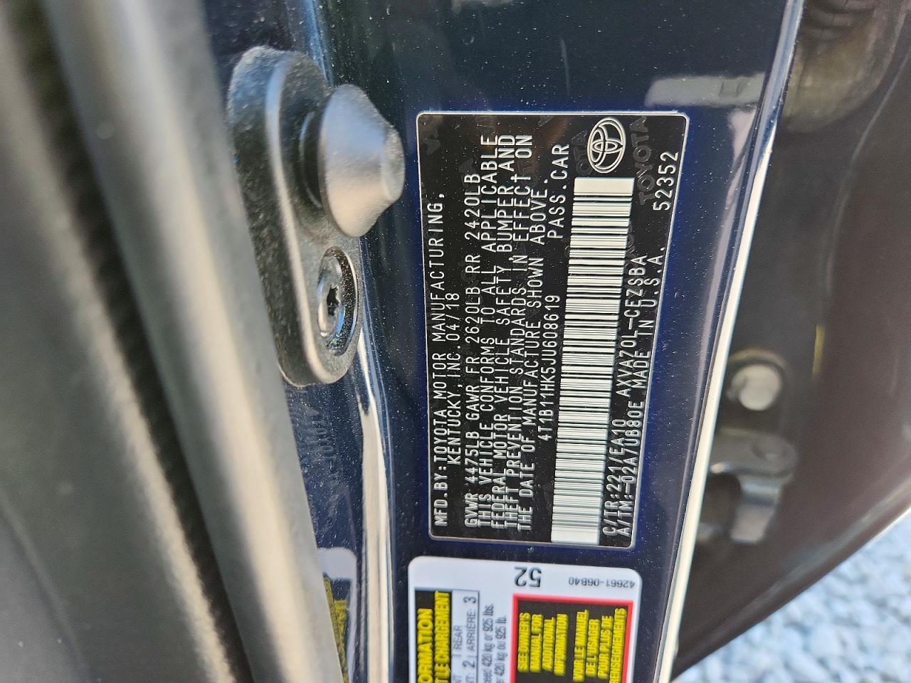 Toyota Camry Se
