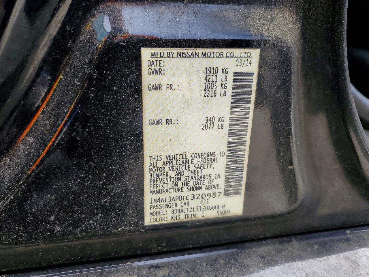 Nissan Altima 2.5 Sv