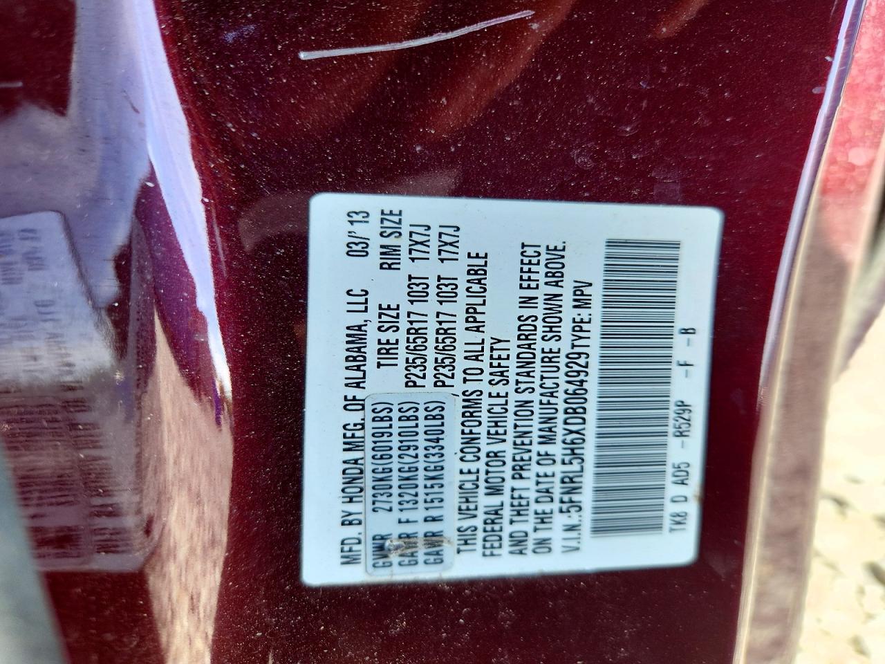 Honda Odyssey Exl