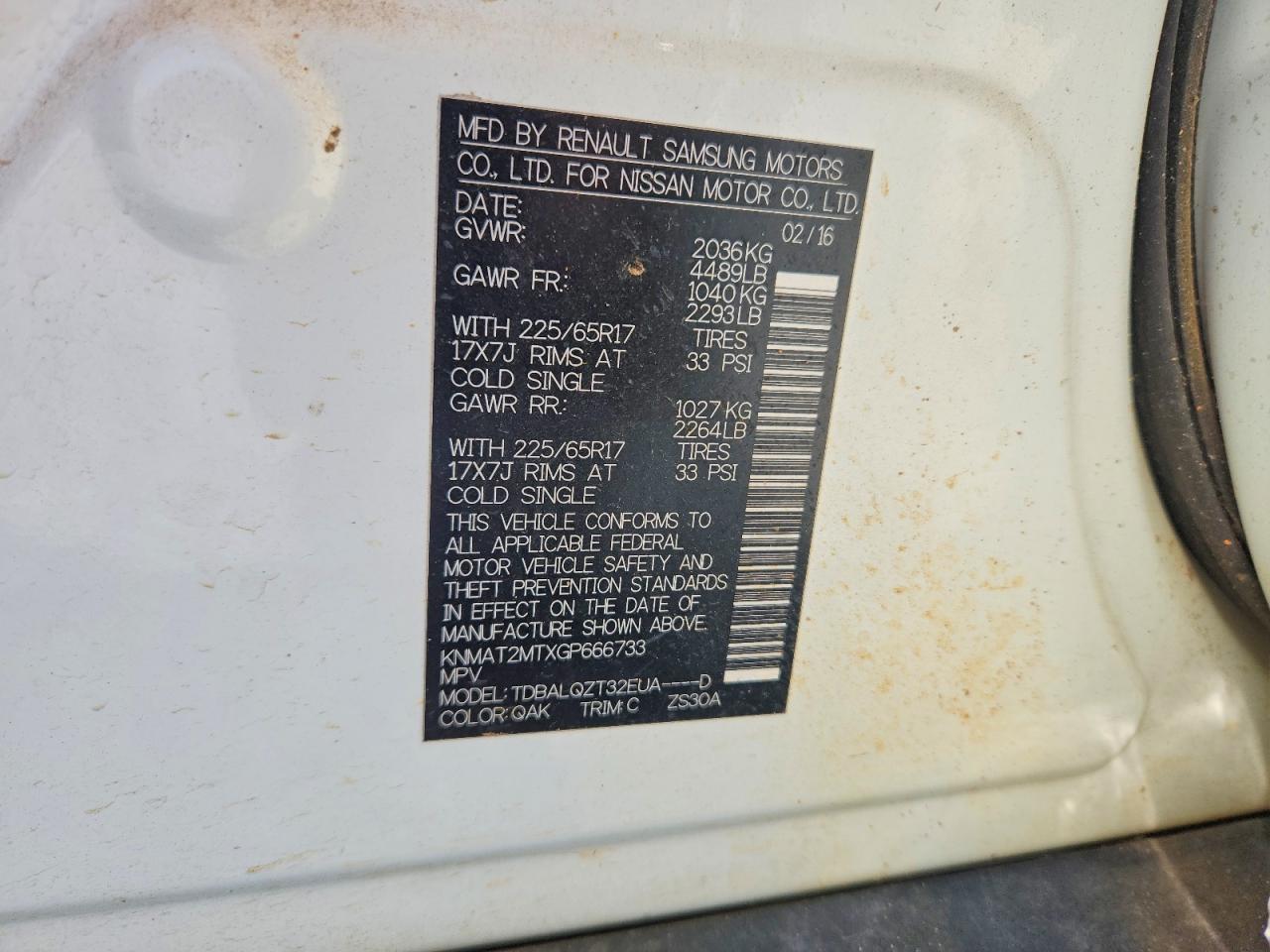 Nissan Rogue Sv