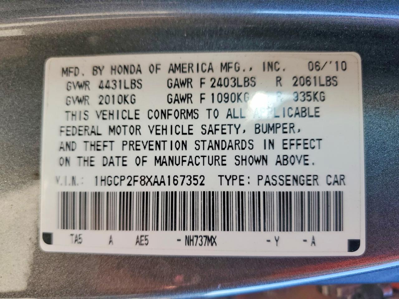 Honda Accord Exl