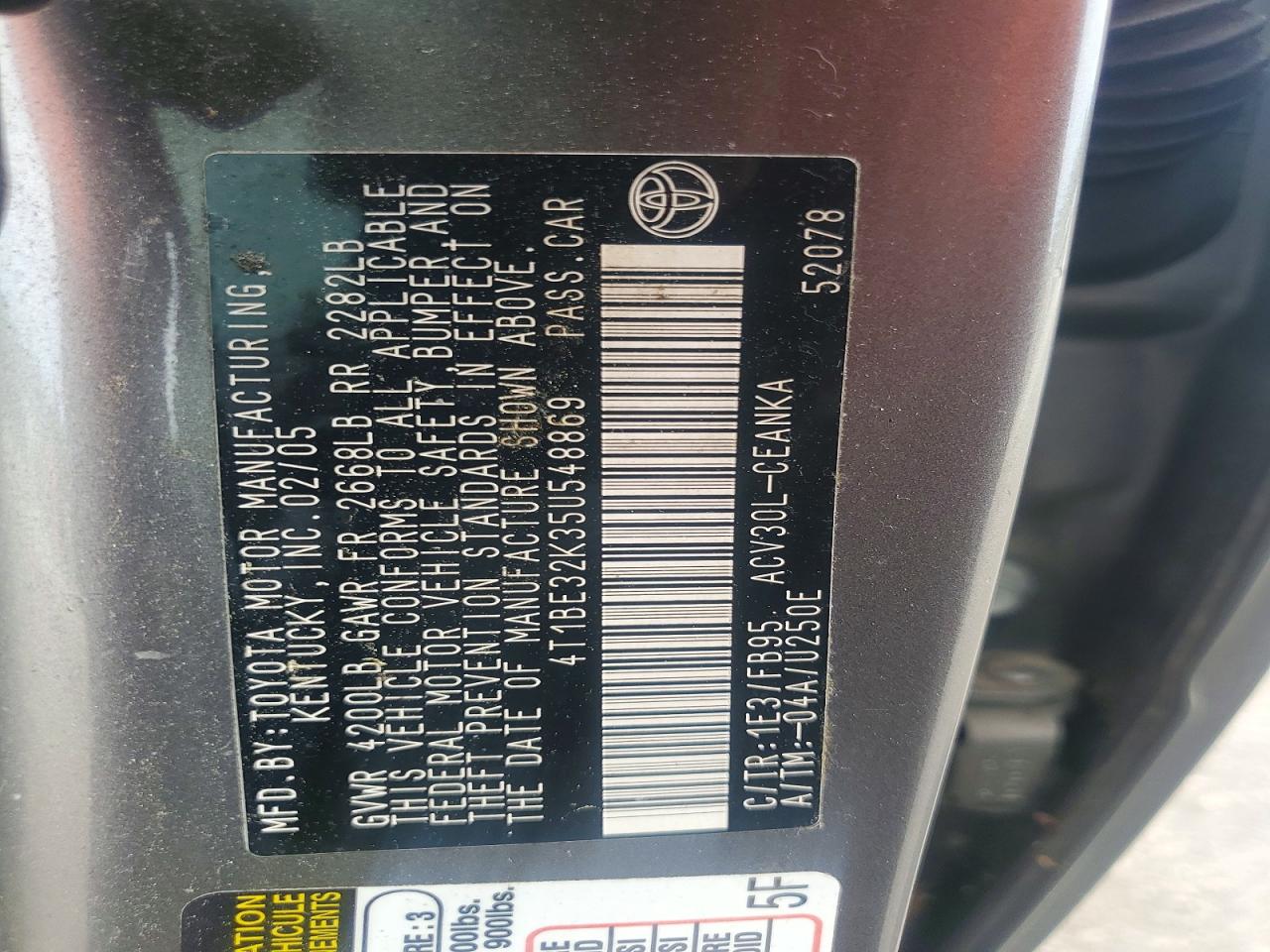 Toyota Camry Le