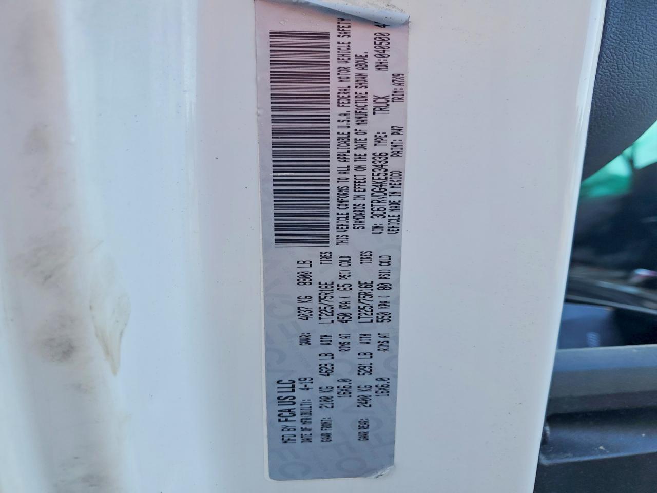 Ram Promaster 2500 High