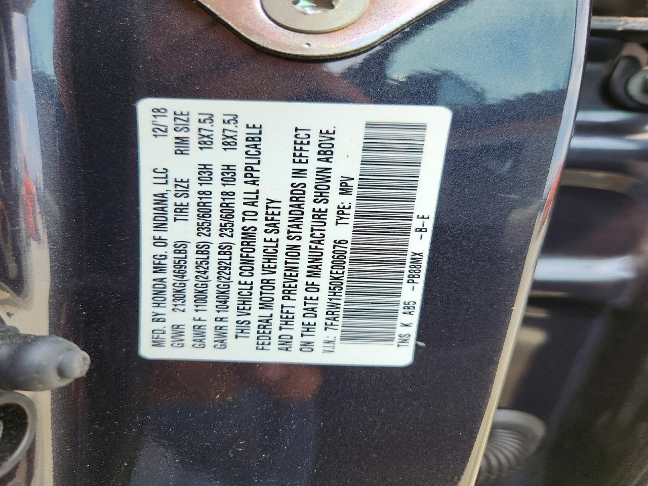 Honda Crv Ex