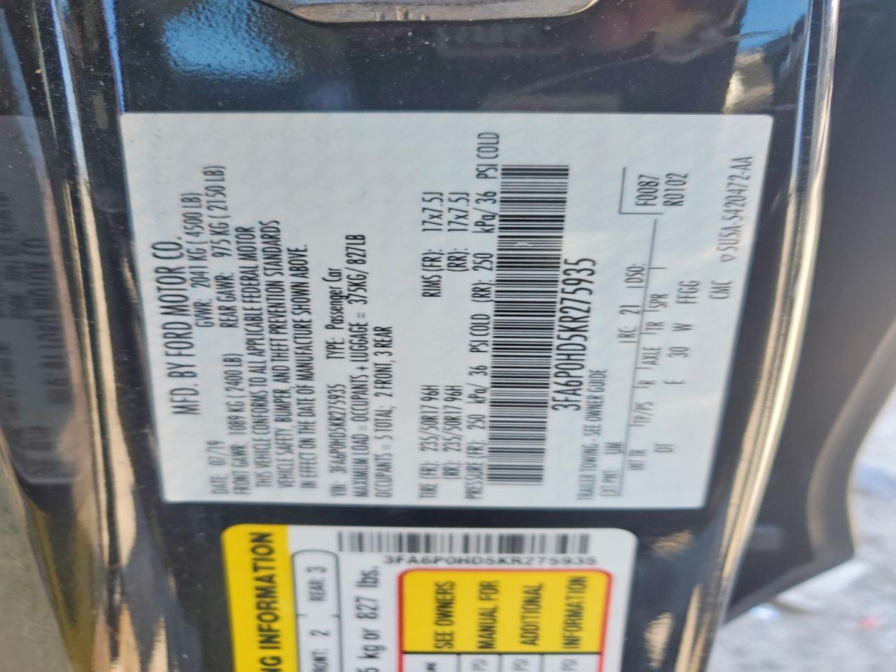 Ford Fusion Se