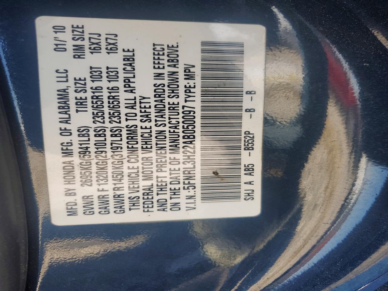 Honda Odyssey Lx