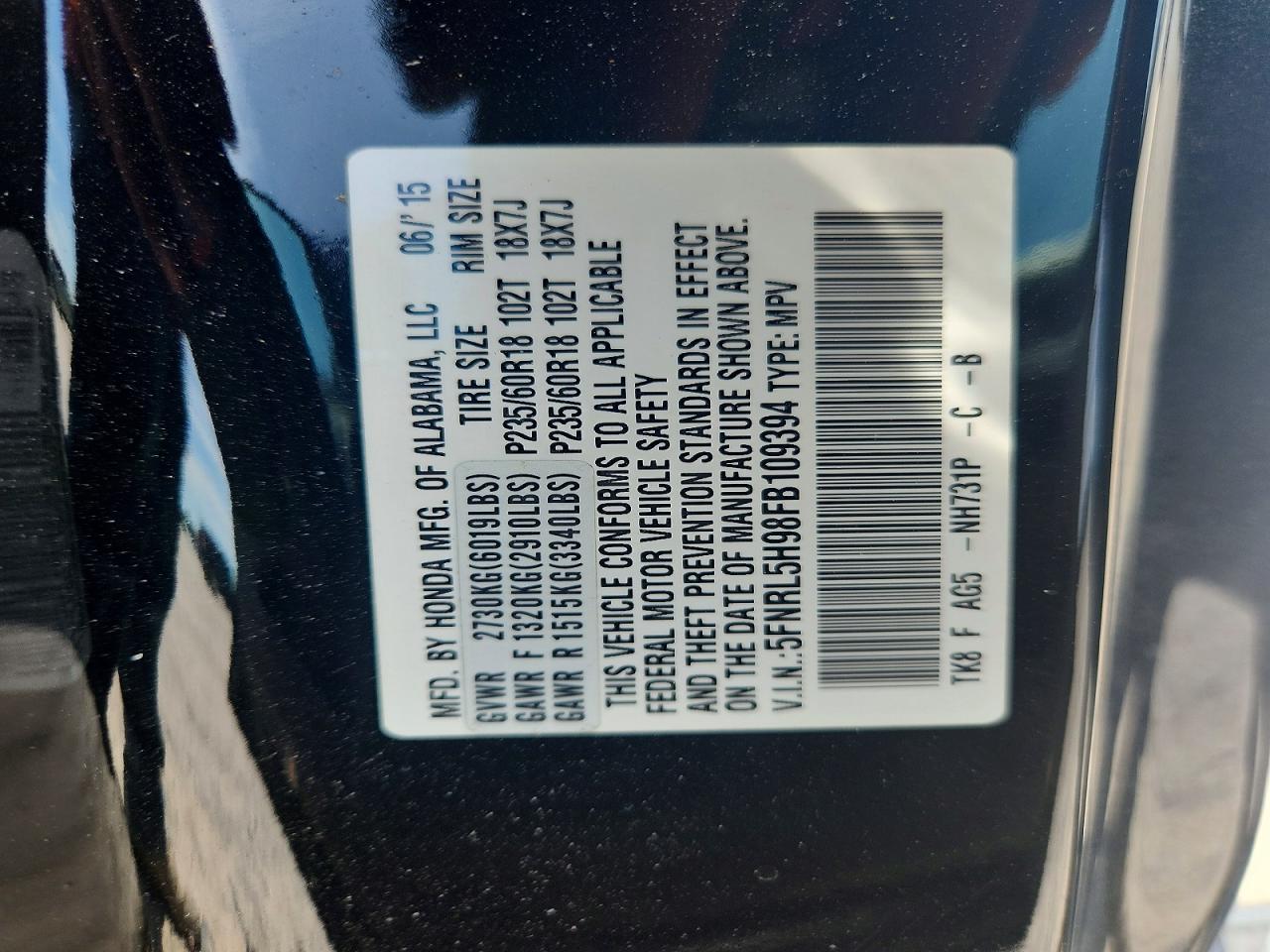 Honda Odyssey Touring