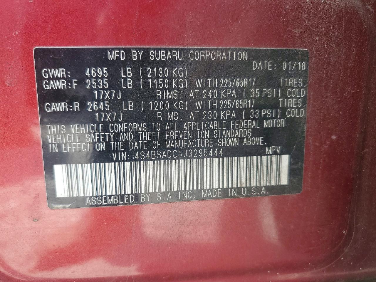 Subaru Outback 2.5i Premium