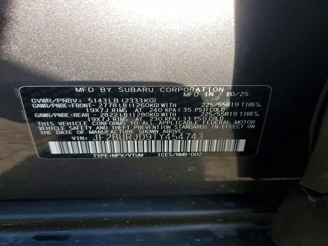 Subaru Outback Touring Xt