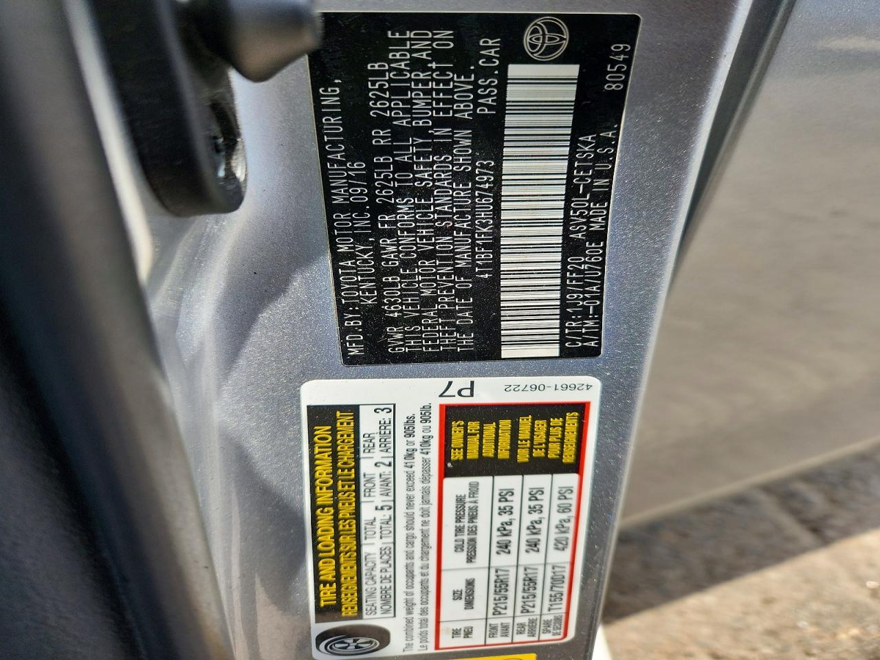 Toyota Camry Se