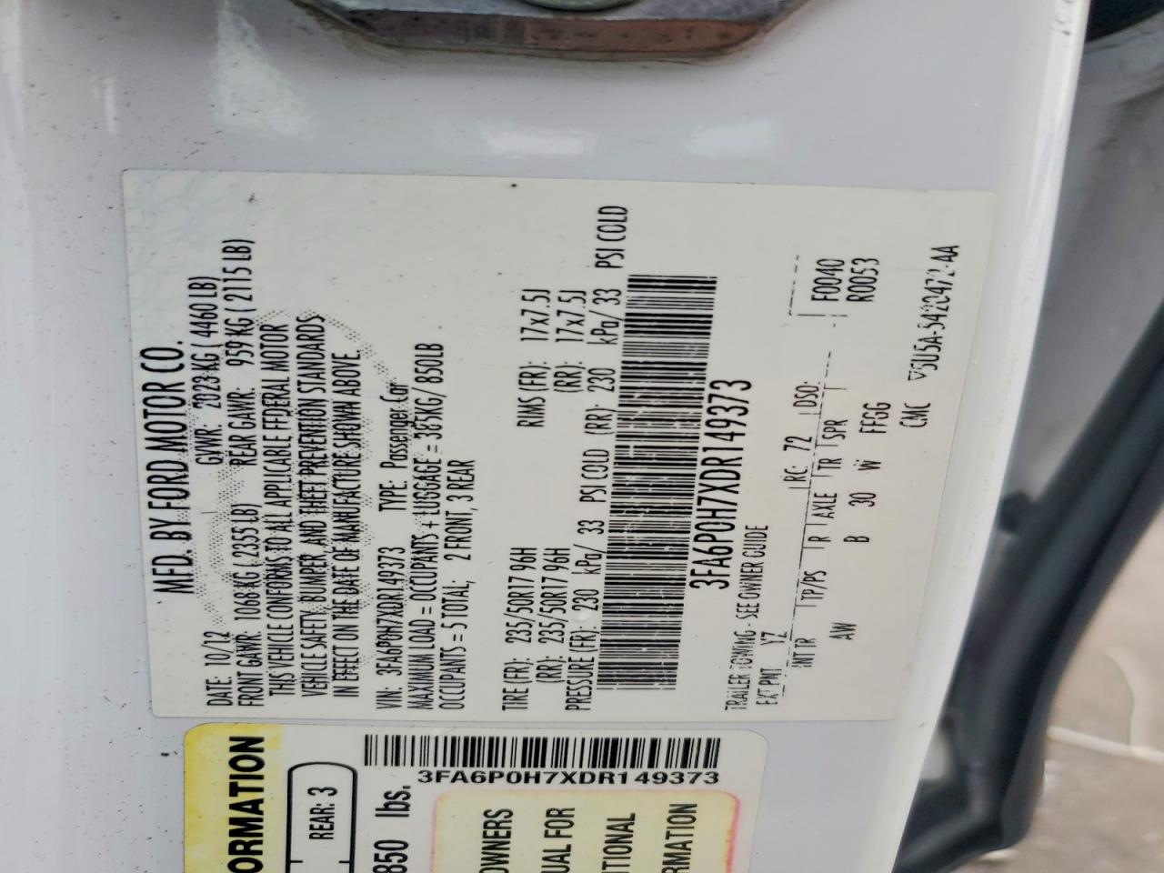 Ford Fusion Se